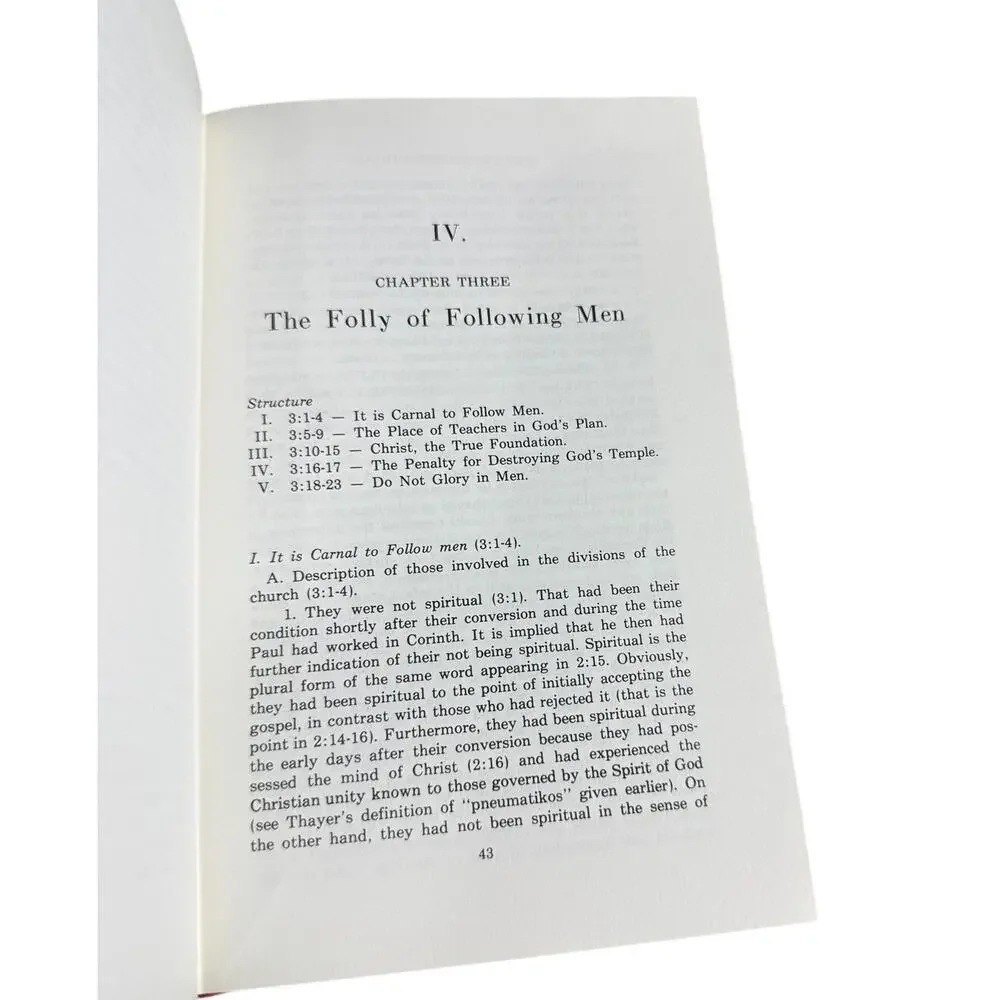 Survey of the First Corinthians Jimmy Allen 1975 Hardcover Bible Study